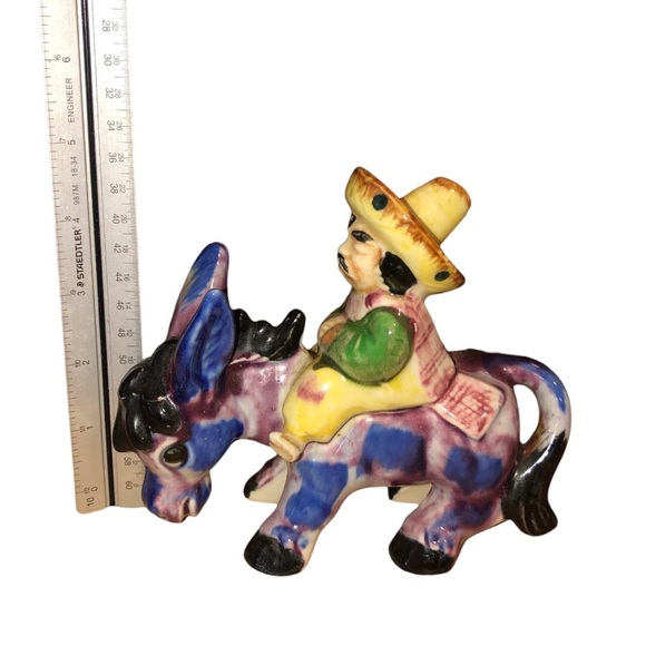 Vintage 1950’s Rider and Donkey Hand Painted Made in Japan - Picture 4 of 9